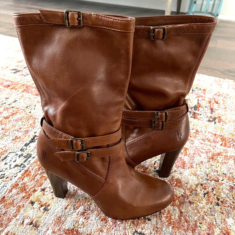 Frye Leather Slouch Boots